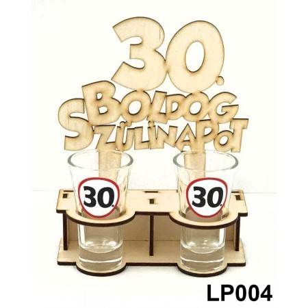 Pálinkás pohár tartó